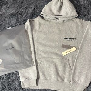 Fear of God Essentials Hoodie Dark Oatmeal Size Men’s Small